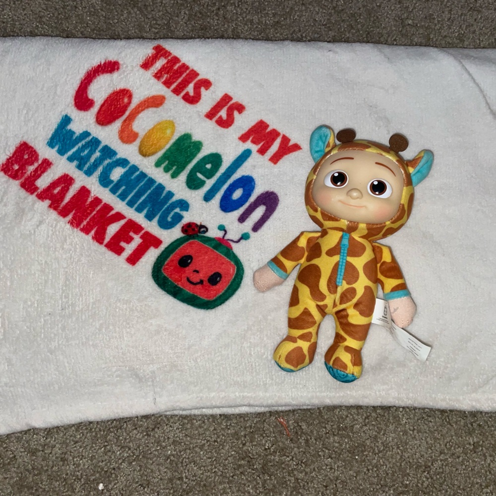 Cocomelon blanket and doll